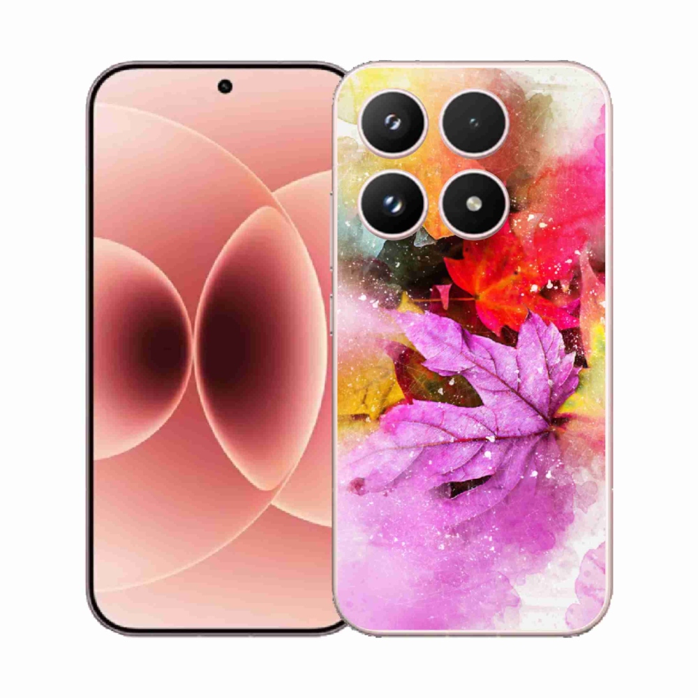 Gél borító mmCase a Xiaomi 17 - színes levelek számára