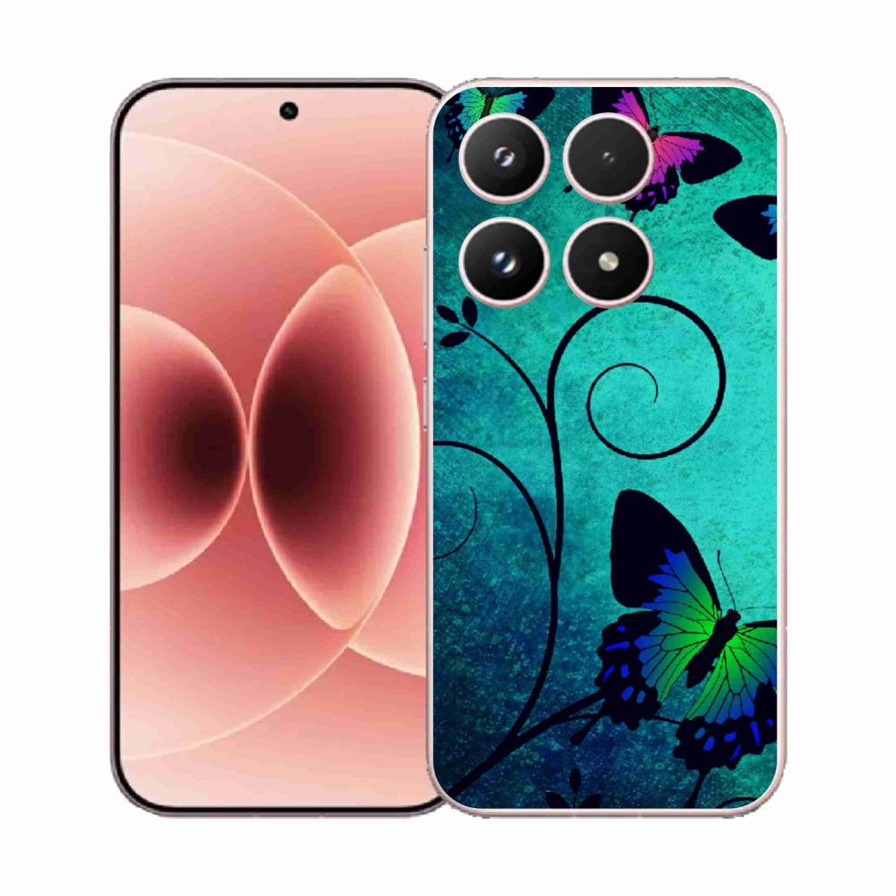 Gél borítás mmCase a Xiaomi 17 - színes pillangókhoz