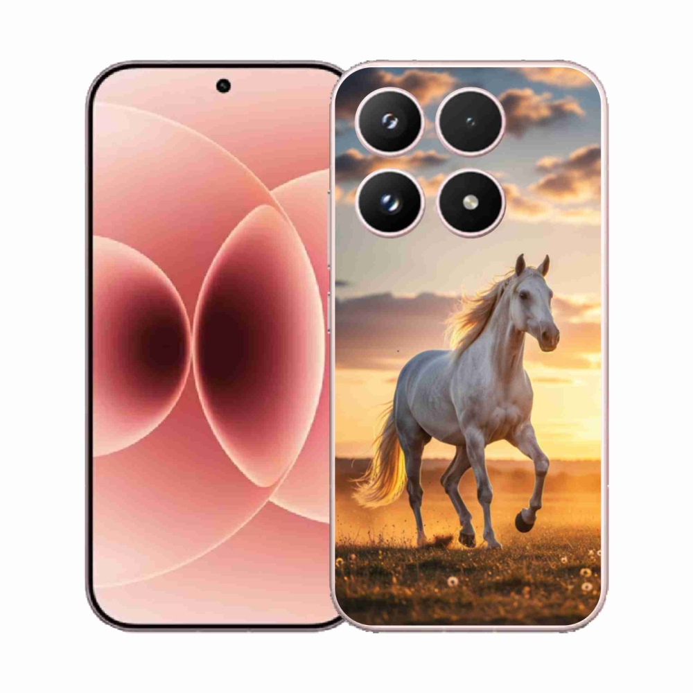 Gél borító mmCase a Xiaomi 17 - futó fehér ló 2