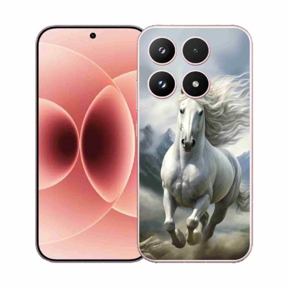 Gél borító mmCase a Xiaomi 17 - futó fehér ló 3