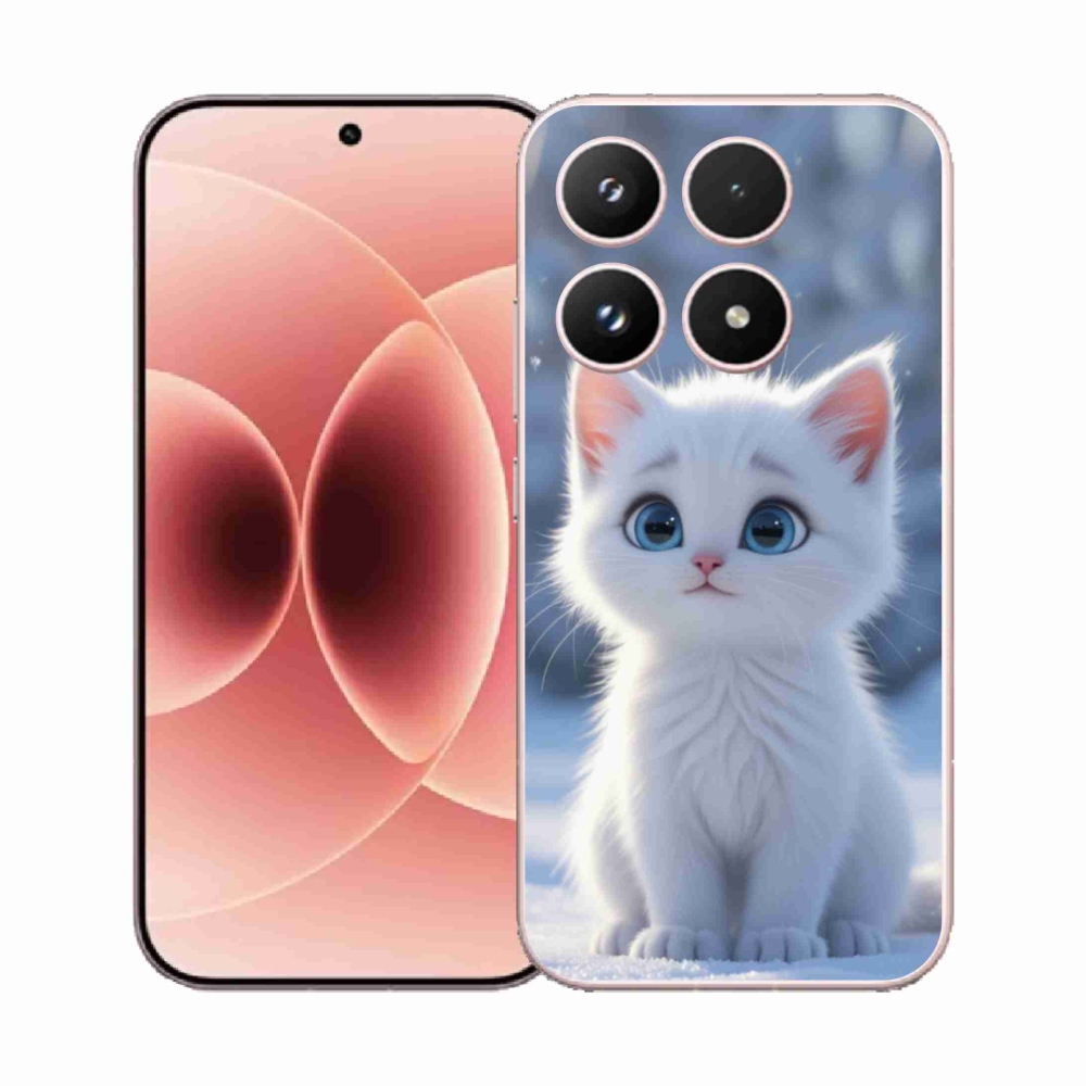 Gél borító mmCase a Xiaomi 17 - fehér cica 3