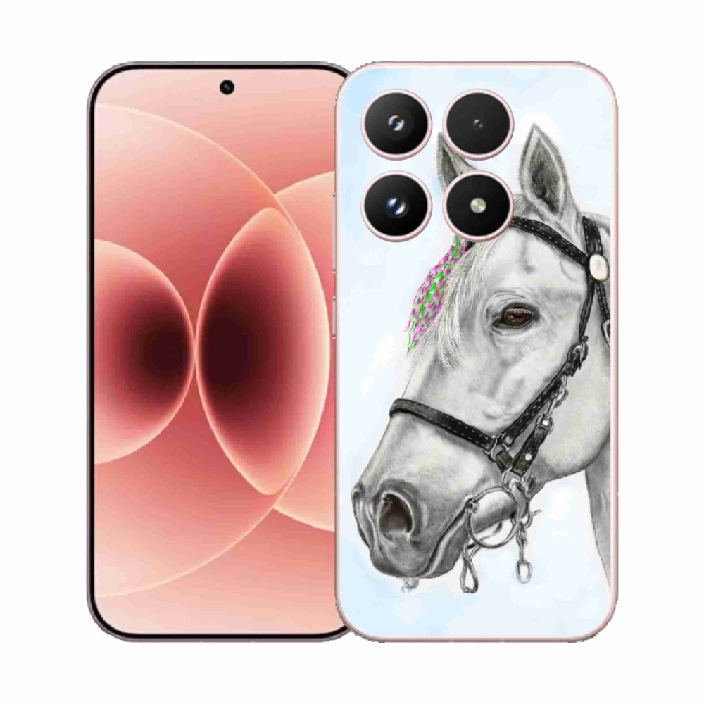 Gél borító mmCase a Xiaomi 17 - fehér ló 1