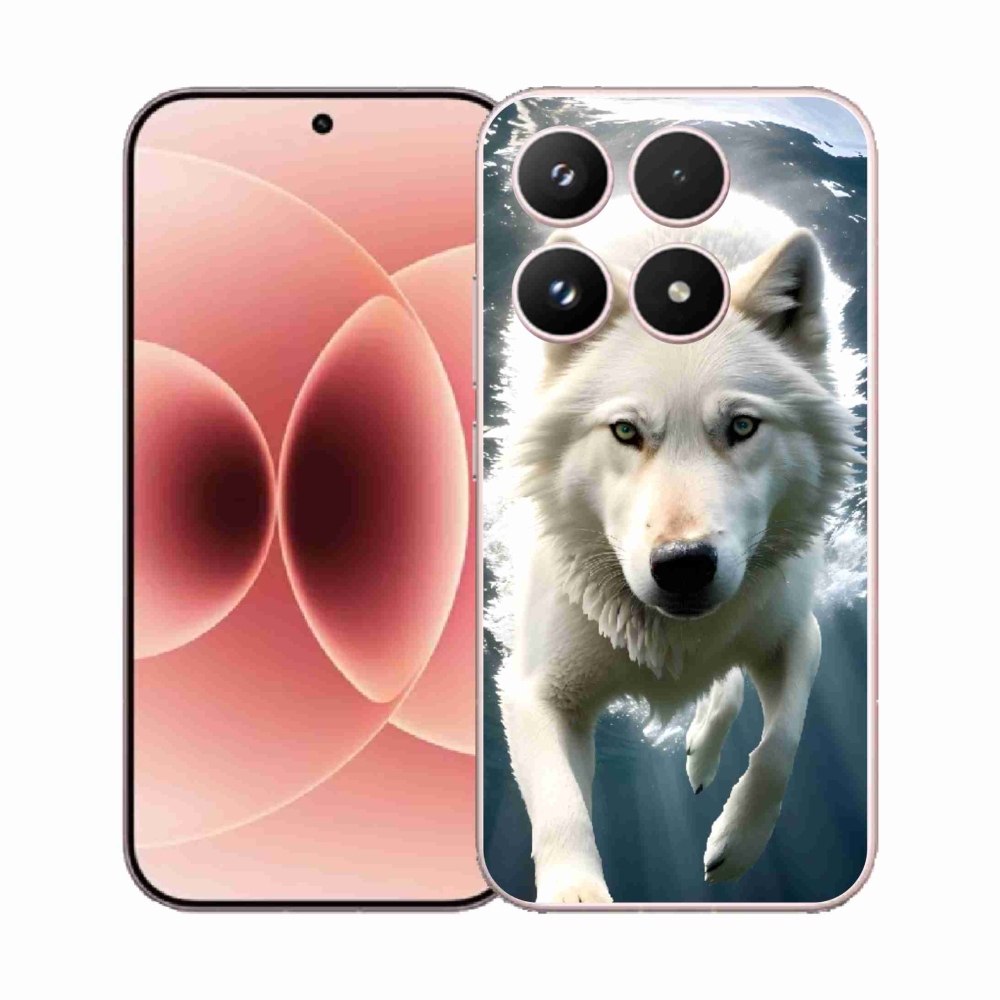 Gél borítás mmCase a Xiaomi 17-hez - fehér farkas
