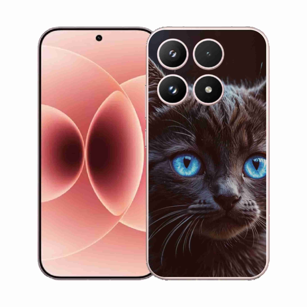 Gél borítás mmCase a Xiaomi 17 - fekete cica 2