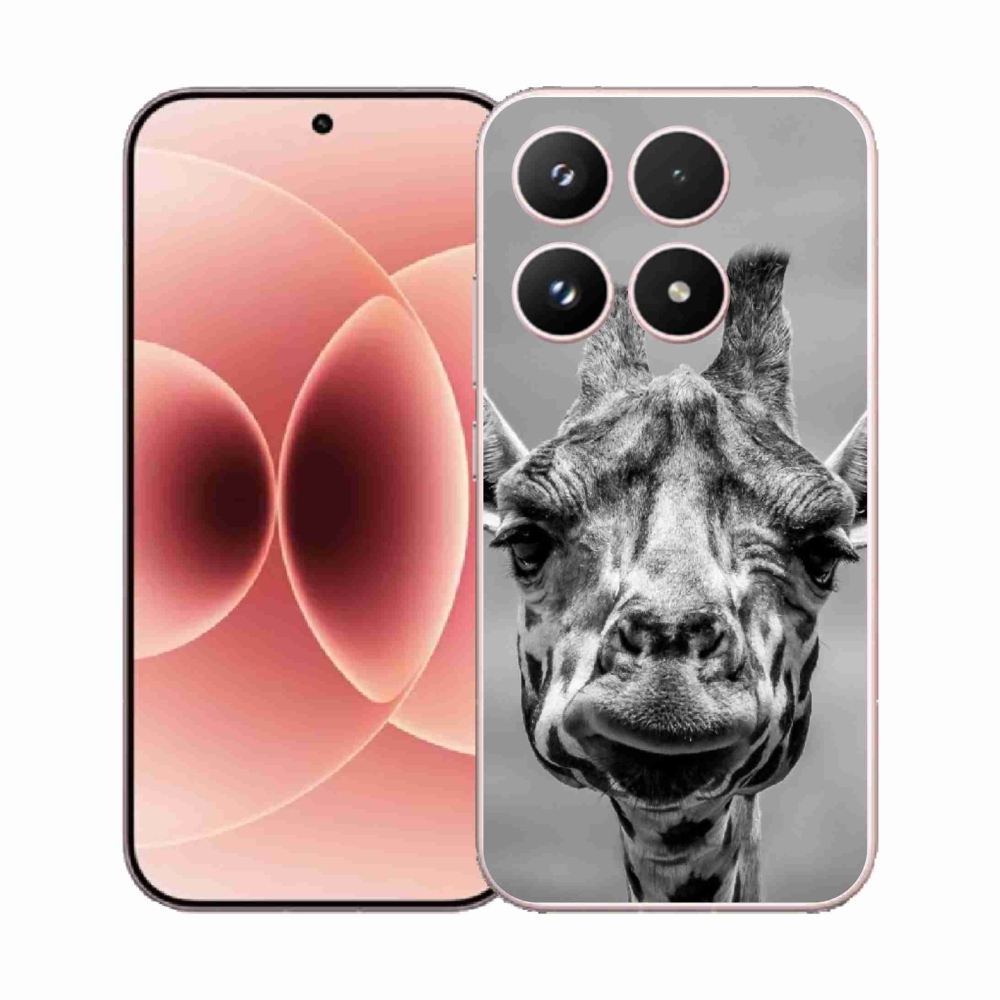 Gél borítás mmCase a Xiaomi 17-hez - fekete-fehér zsiráf