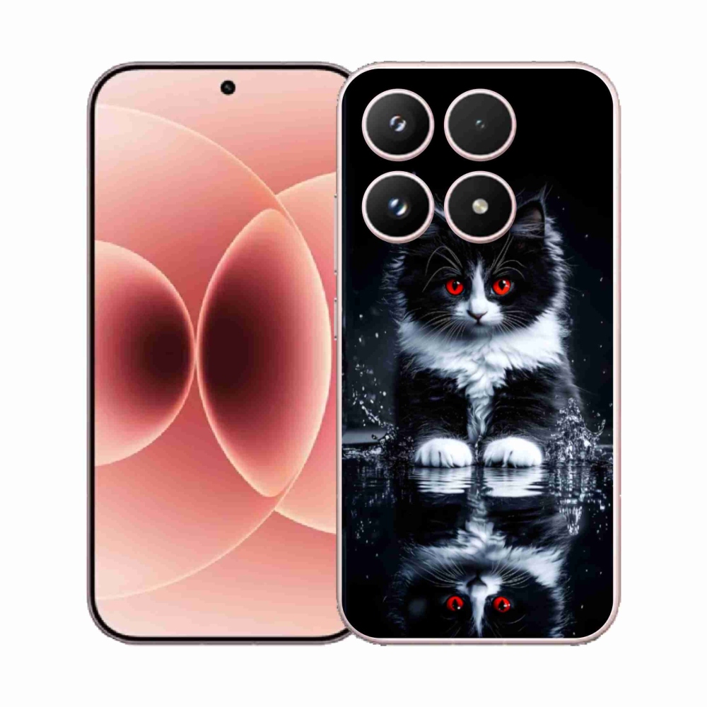 Gél borítás mmCase a Xiaomi 17-hez - fekete-fehér cica