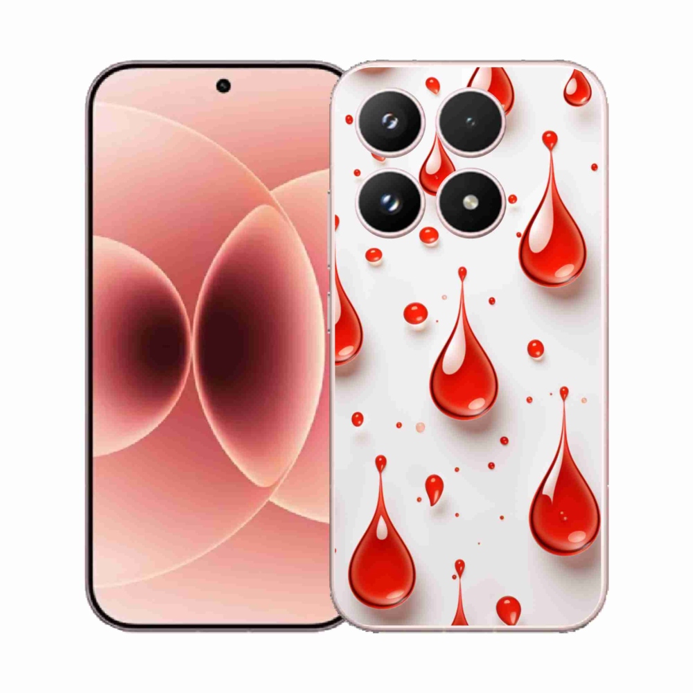 Gél borítás mmCase a Xiaomi 17 - piros cseppek számára