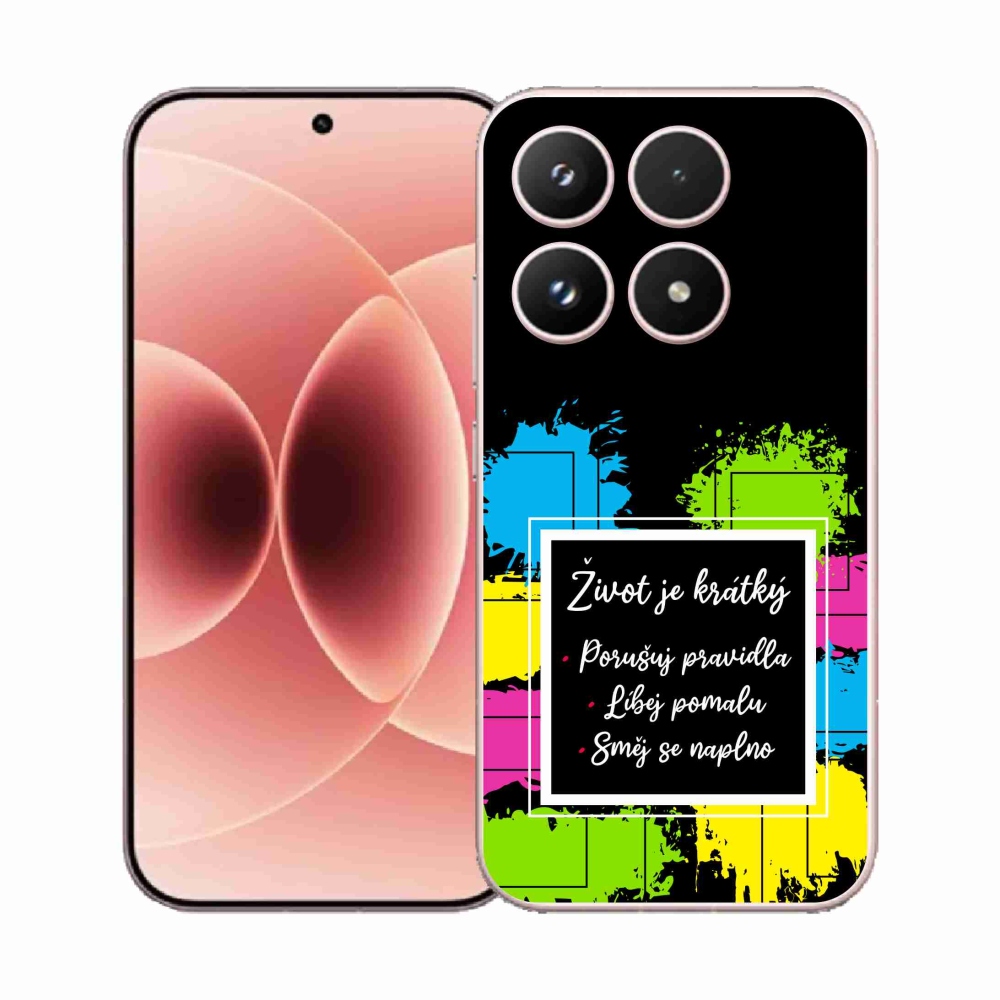 Gél borító mmCase a Xiaomi 17 - idézem 5 fekete háttérrel