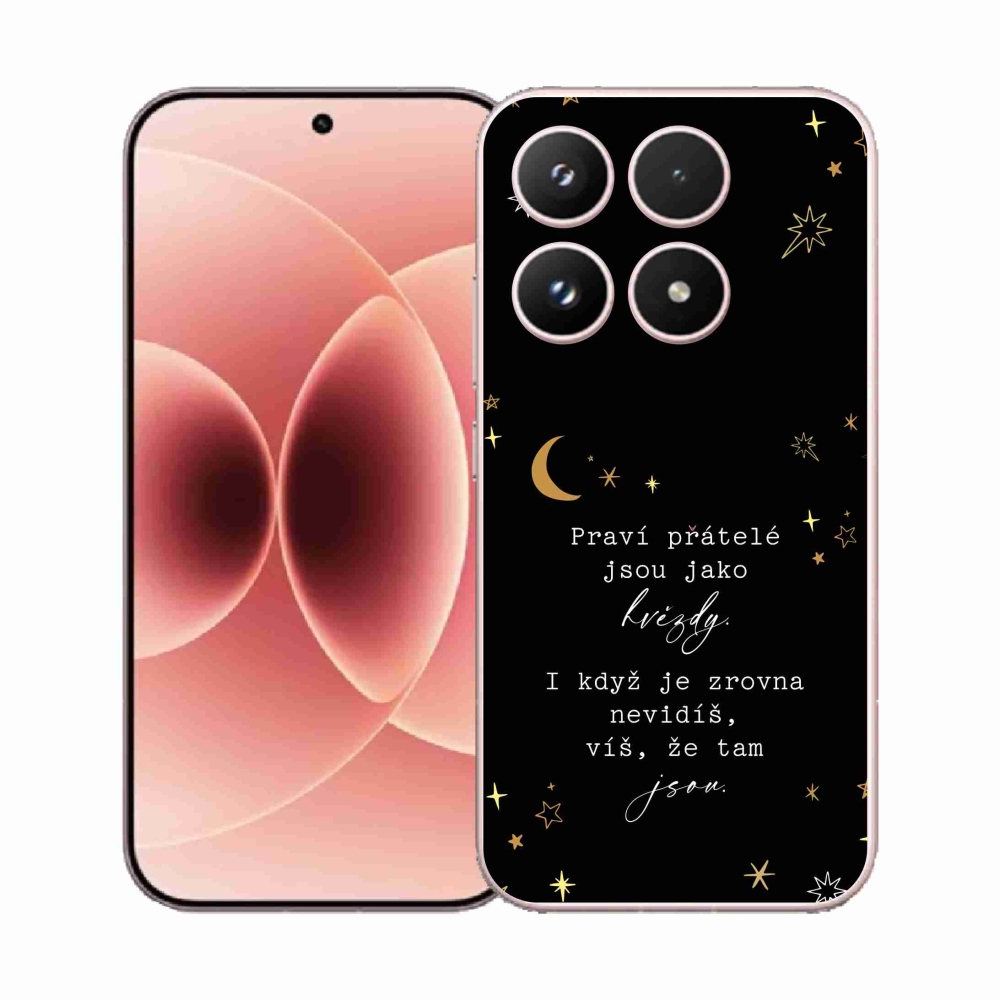 Gél borító mmCase a Xiaomi 17 - Idézet 6 fekete háttérrel