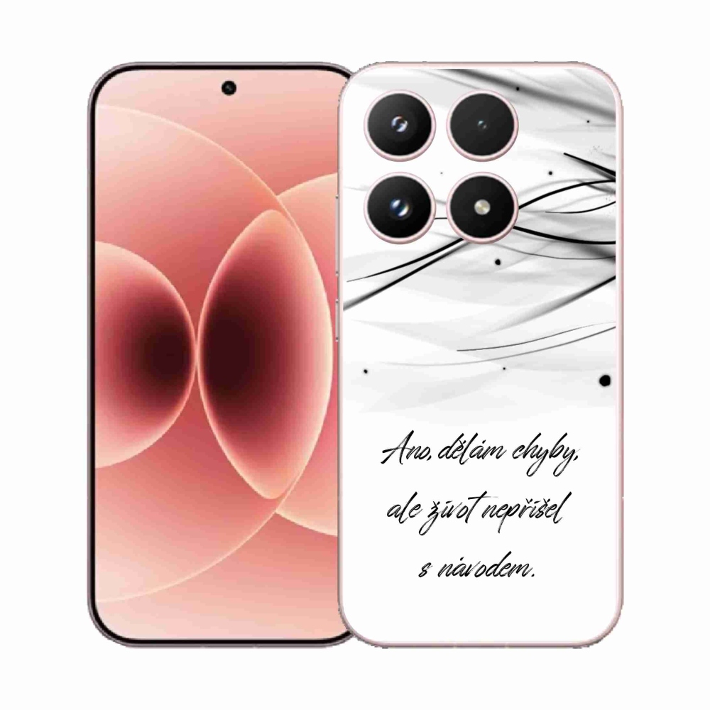 Gél borító mmCase a Xiaomi 17 - idézem fehér háttérrel