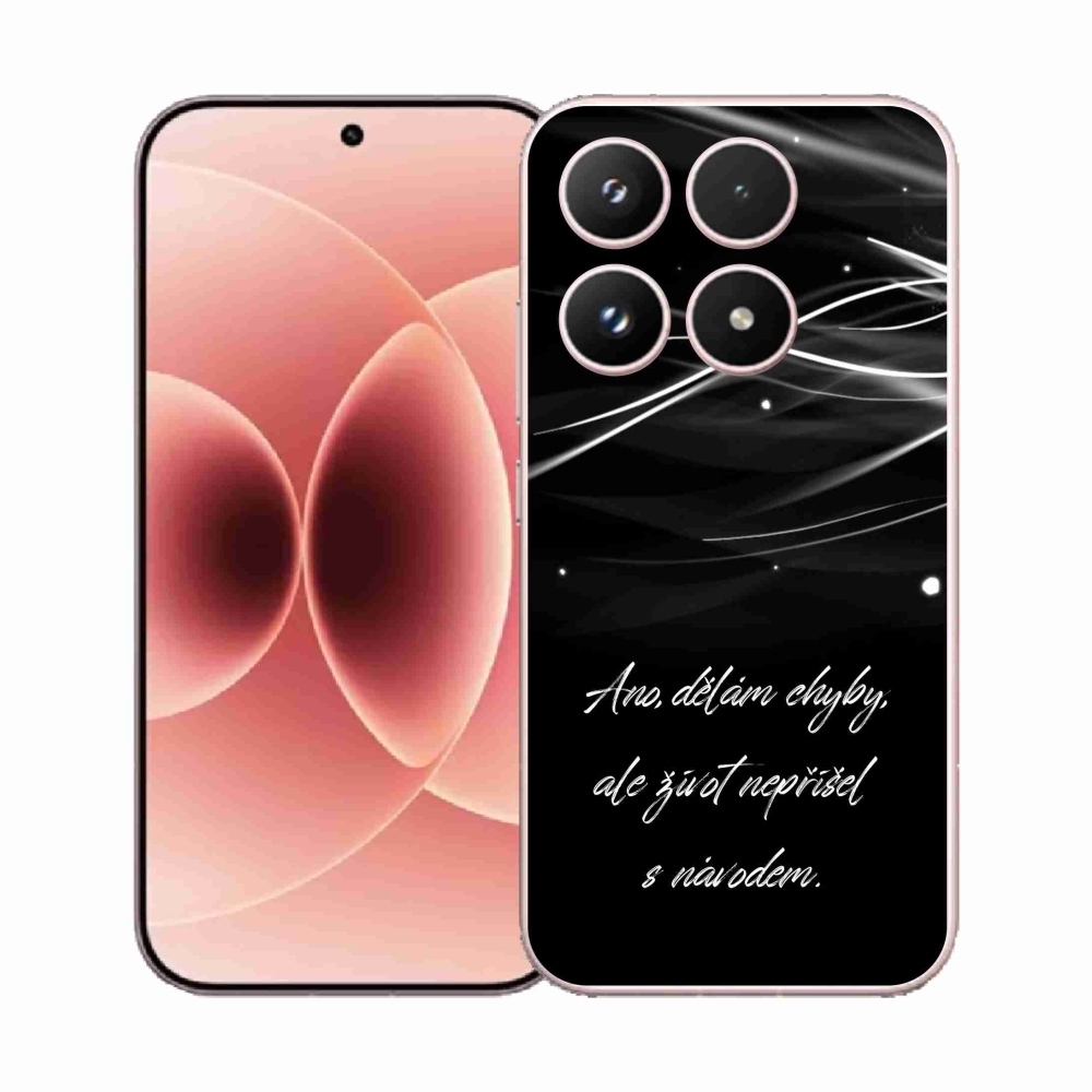 Gél borító mmCase a Xiaomi 17 - idézem fekete háttérrel