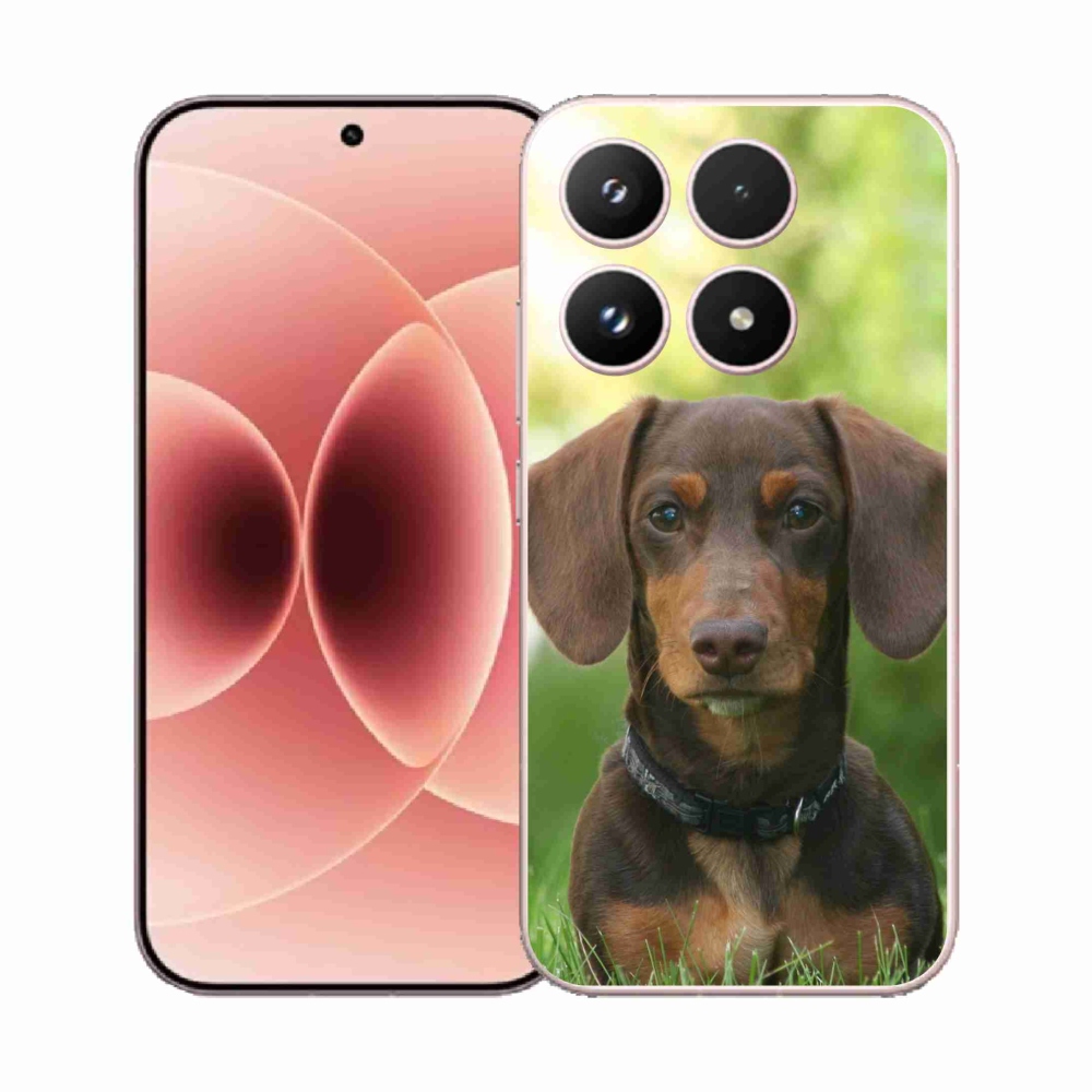 Gél borítás mmCase a Xiaomi 17-hez - barna tacskó