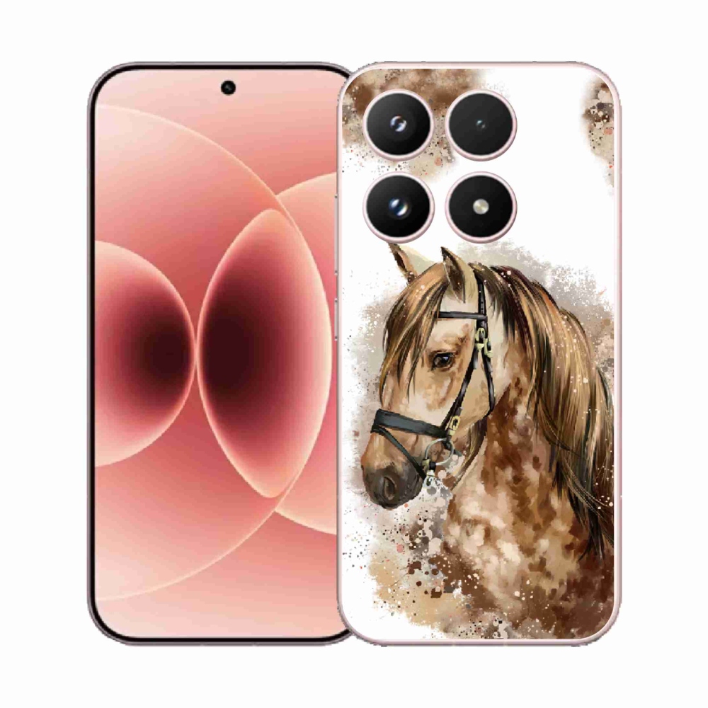 Gél borítás mmCase a Xiaomi 17 - barna rajzfilm lóhoz