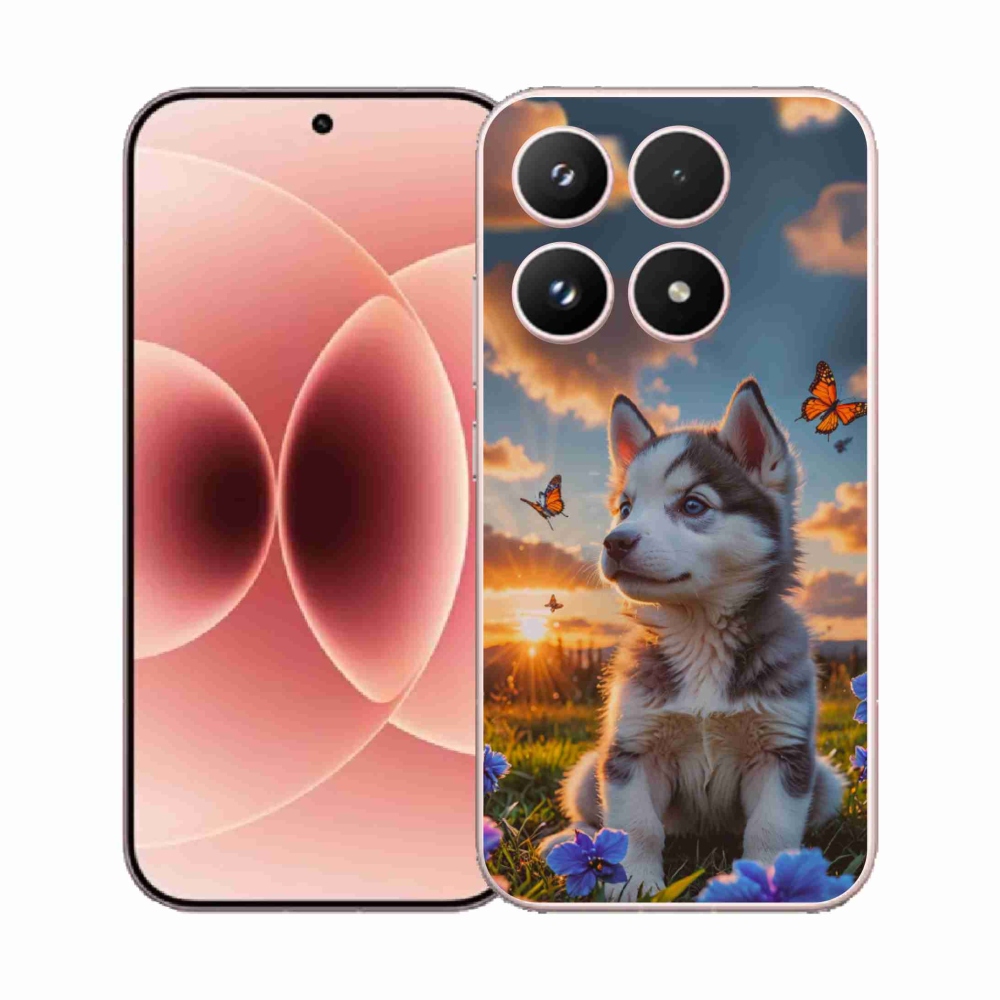 Gél borítás mmCase a Xiaomi 17-hez - husky naplementében