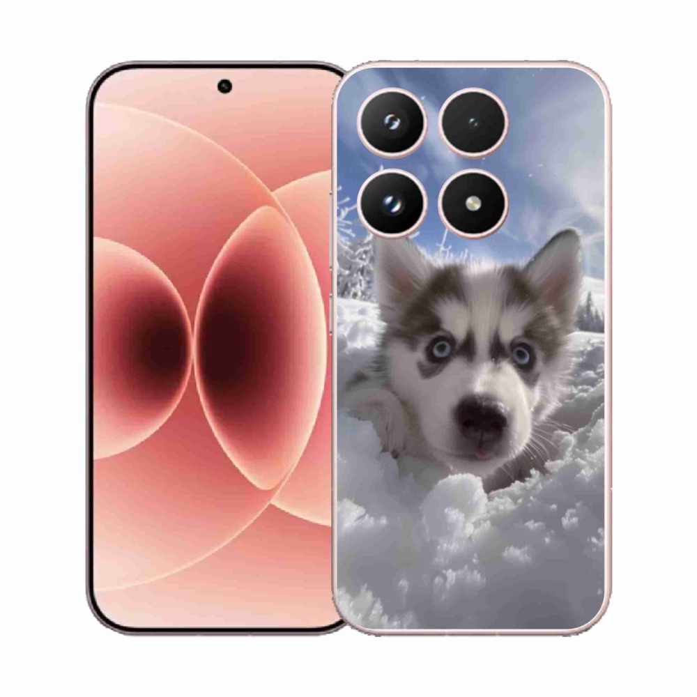 Gél borító mmCase a Xiaomi 17 - husky a hóban