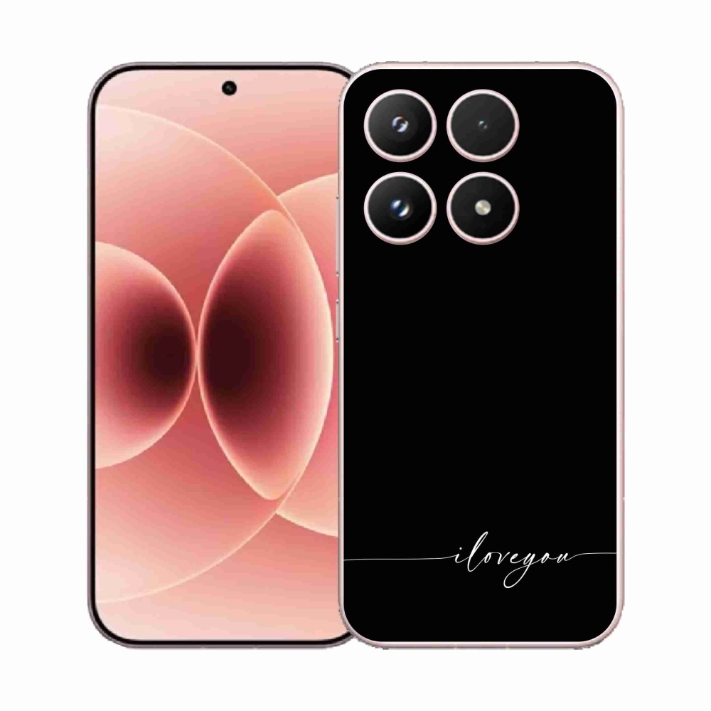 Gél borító mmCase a Xiaomi 17-hez - Szeretlek fekete háttérrel