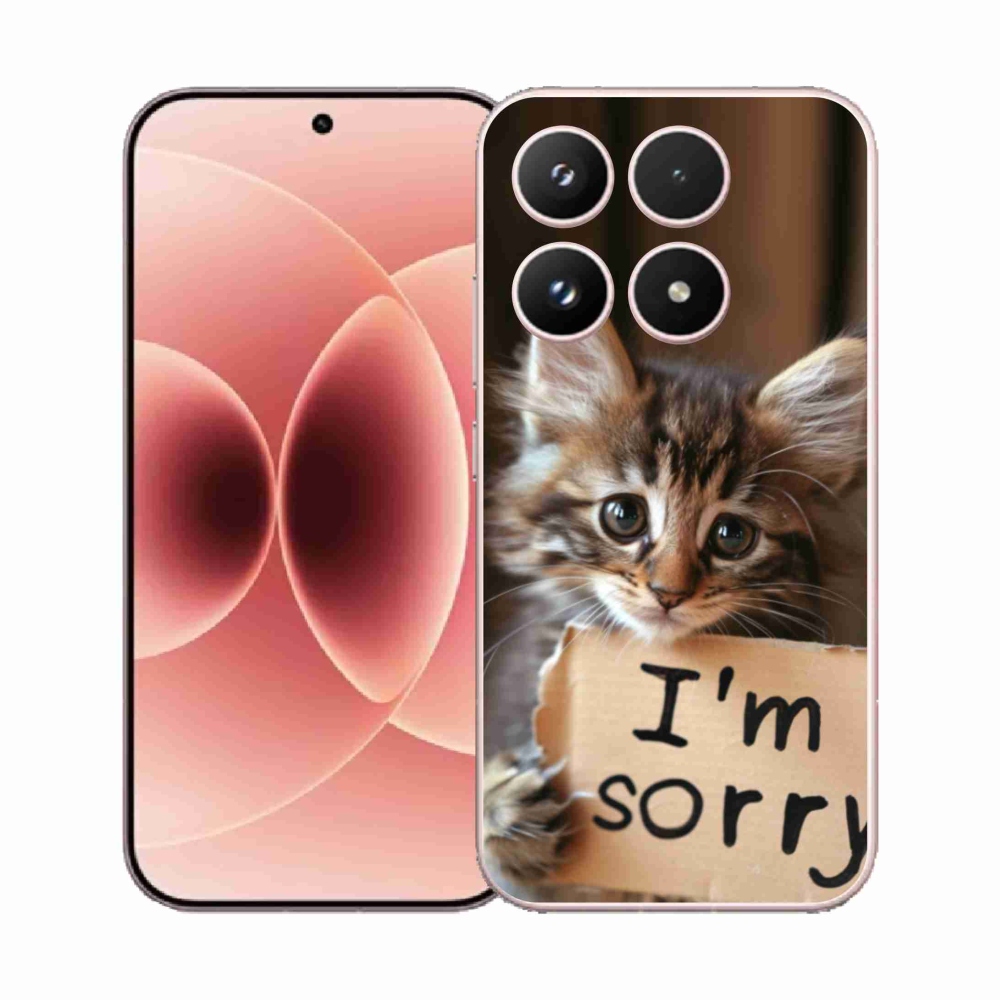 Gél borító mmCase a Xiaomi 17 - macska bocsánatkérése