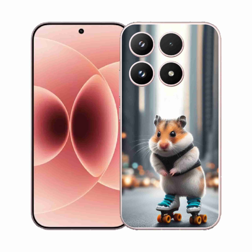 Gél borítás mmCase a Xiaomi 17-hez - hörcsög a korcsolyán