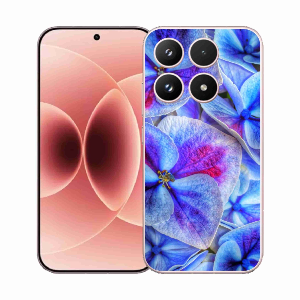Gél borító mmCase a Xiaomi 17 - kék virágok 1