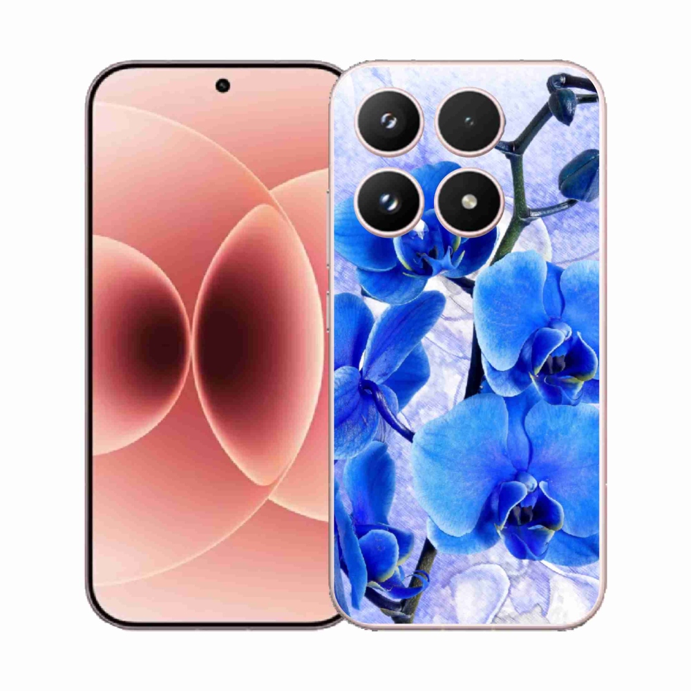 Gél borító mmCase a Xiaomi 17 - kék virágokhoz