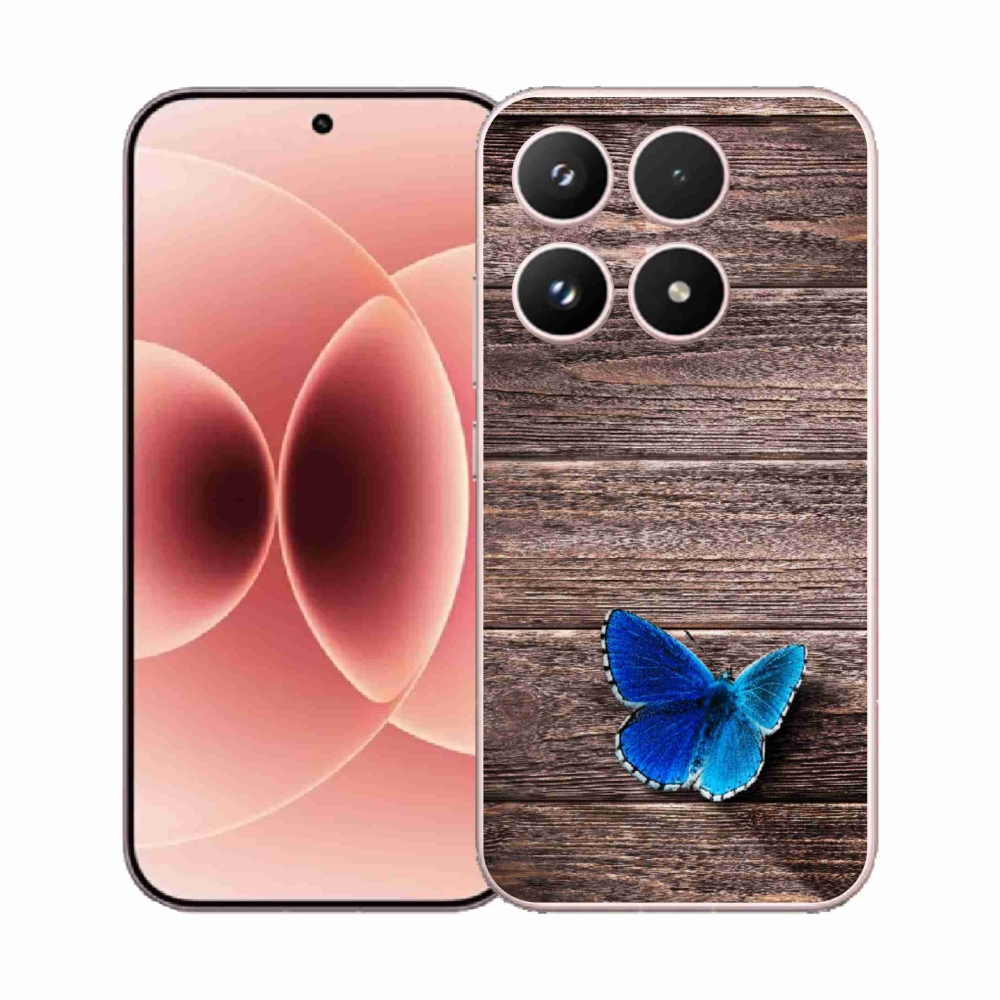 Gél borítás mmCase a Xiaomi 17 - kék pillangó 1