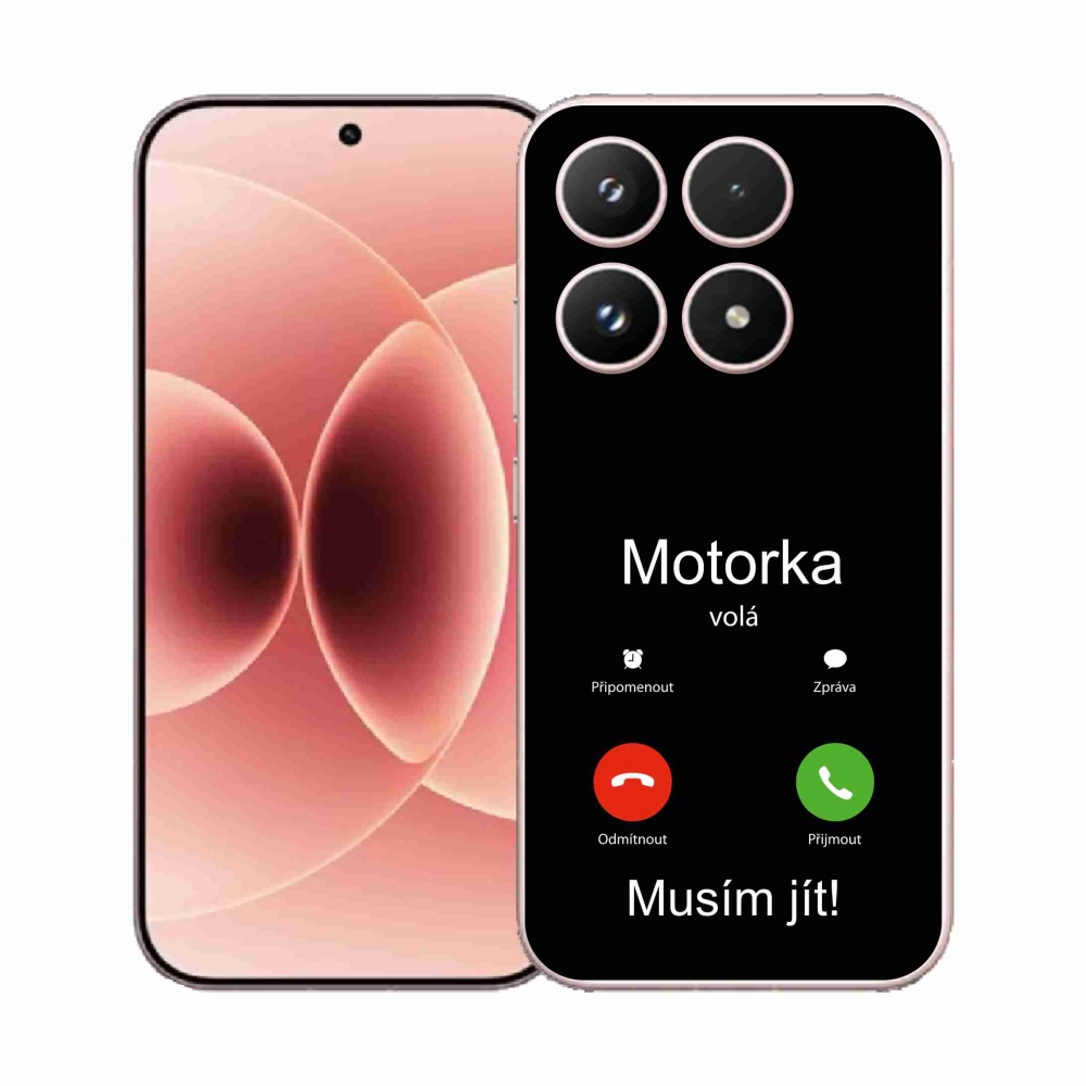 Gél borító mmCase a Xiaomi 17 - motoros hívások fekete háttérrel