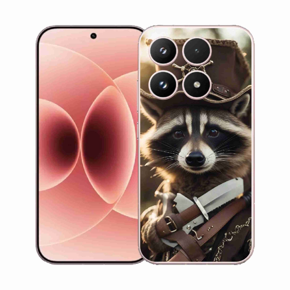 Gél borító mmCase a Xiaomi 17 - mosómedve egyenruhában