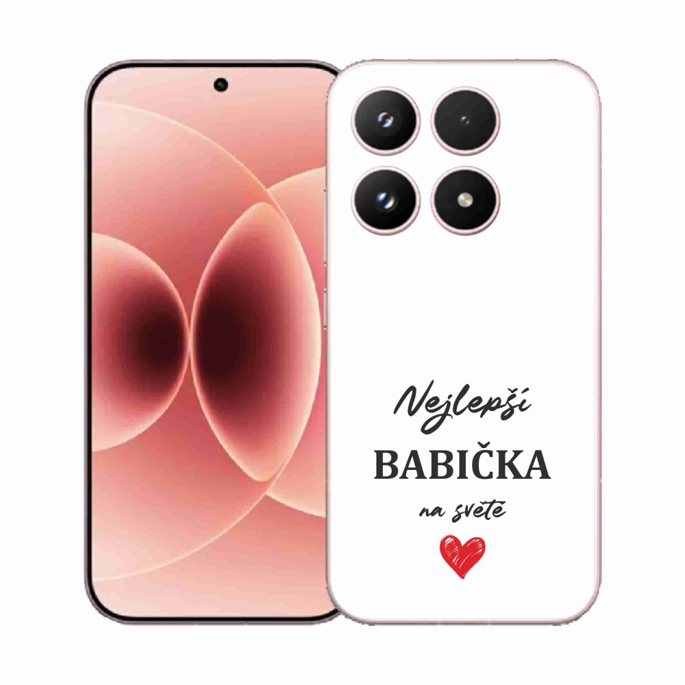 Gél borító mmCase a Xiaomi 17 - a legjobb nagymama 1 fehér háttérrel