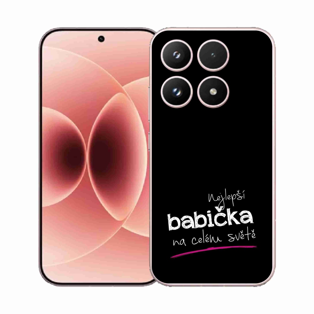 Gél borító mmCase a Xiaomi 17 - a legjobb nagymama 4 fekete háttérrel