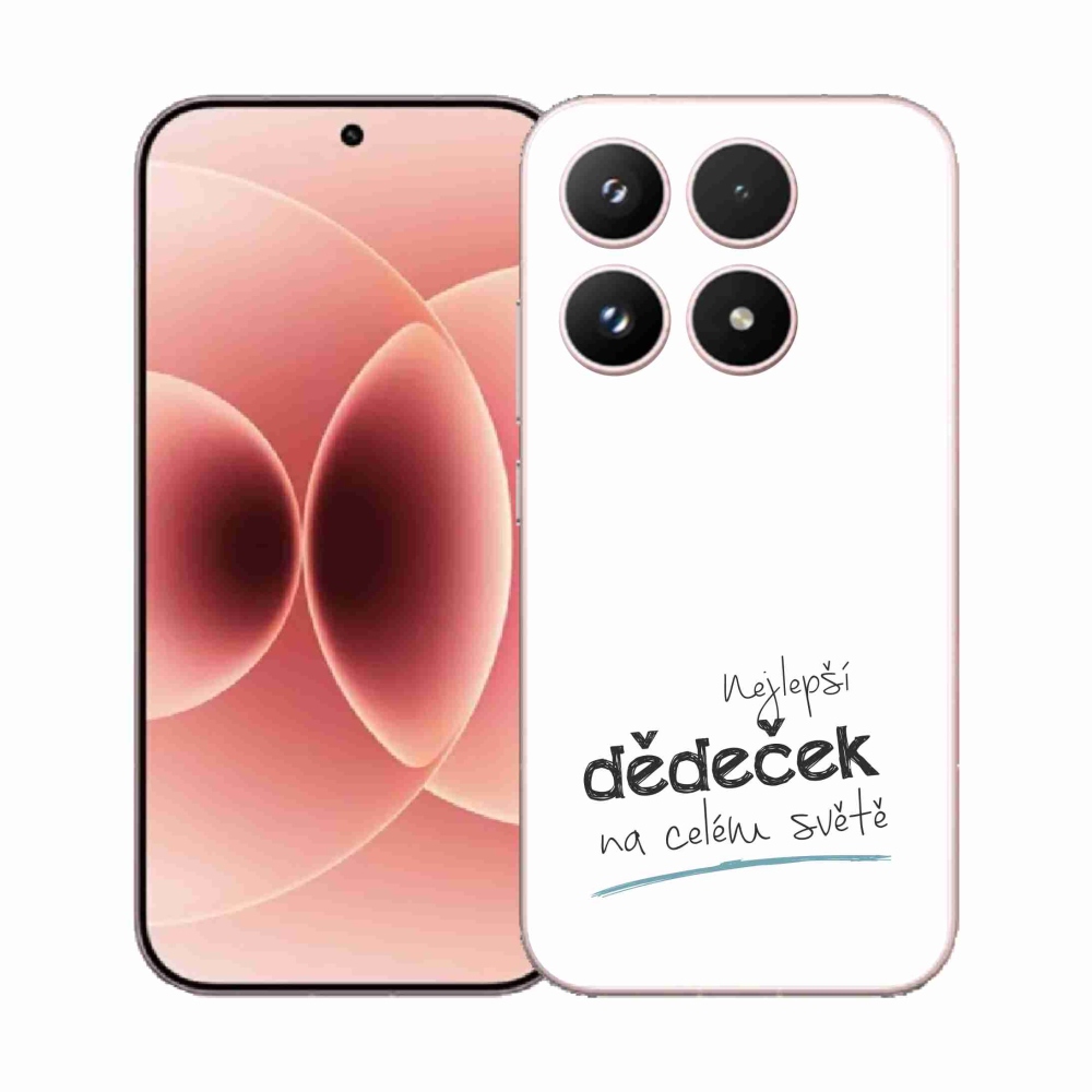 Gél borító mmCase a Xiaomi 17 - a legjobb nagypapa 3 fehér háttérrel