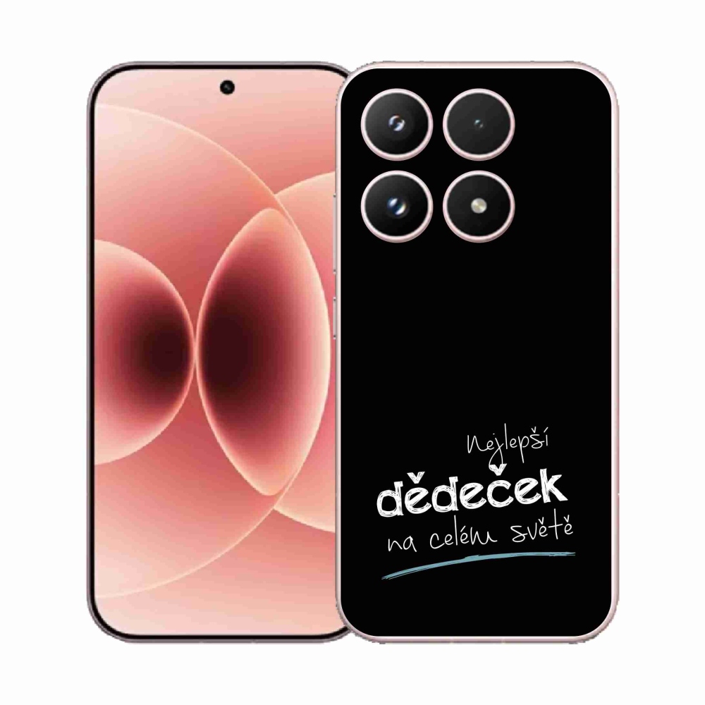 Gél borító mmCase a Xiaomi 17 - a legjobb nagypapa 3 fekete háttérrel