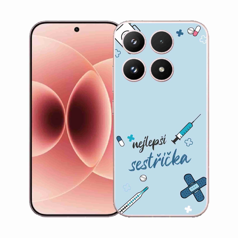 Gél borító mmCase a Xiaomi 17 - legjobb kishúg kék háttérrel