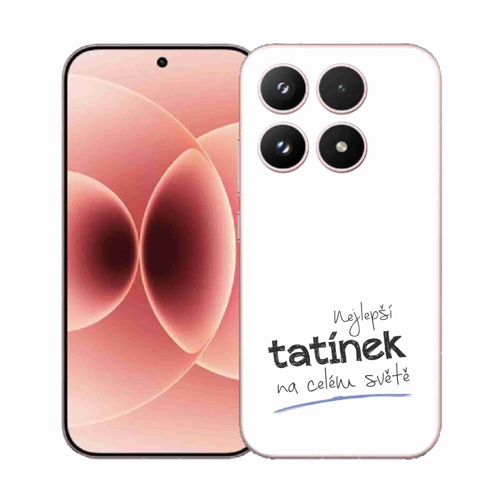 Gél borító mmCase a Xiaomi 17 - legjobb apuci 4 fehér háttérrel