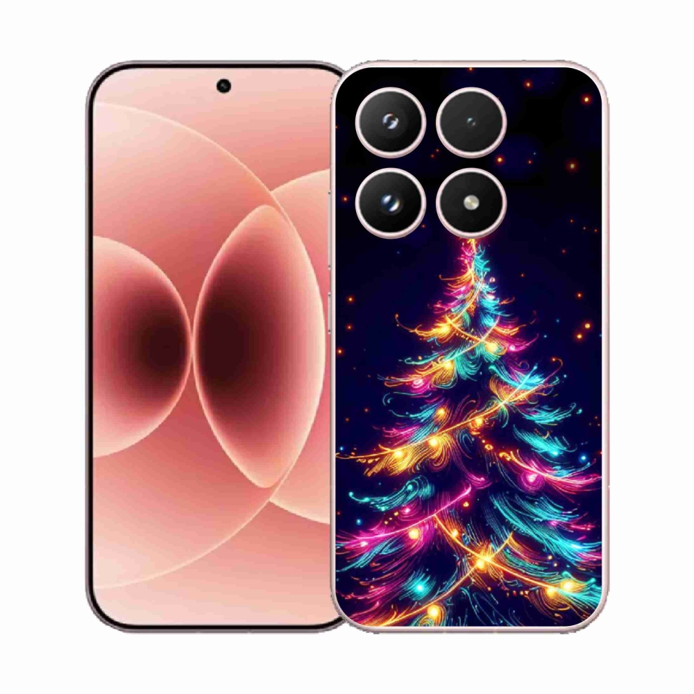 Gél borító mmCase a Xiaomi 17 - neon karácsonyfa számára