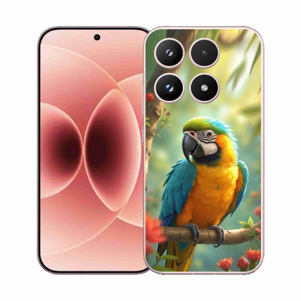 Gél borítás mmCase a Xiaomi 17 - papagáj ara kék és sárga