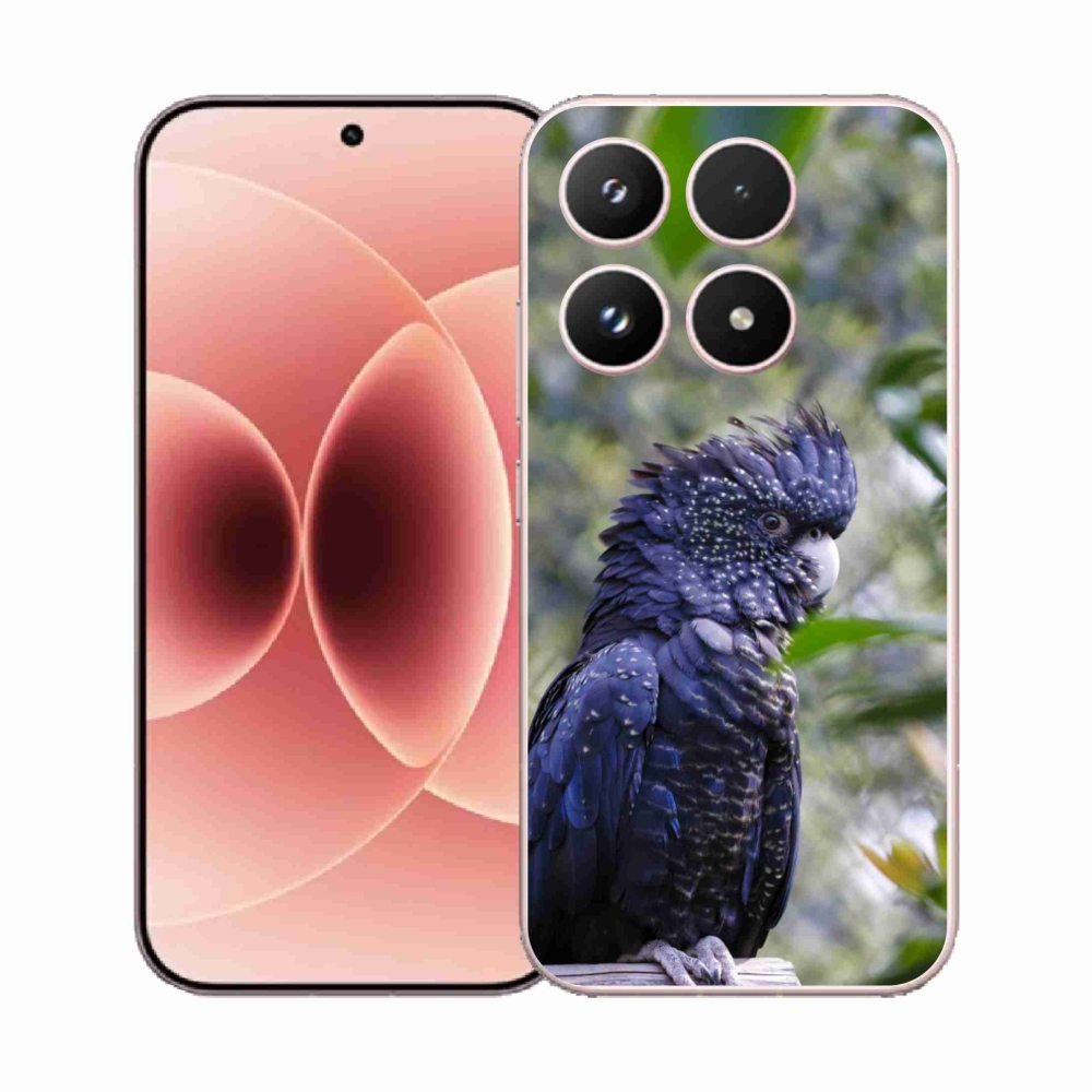 Gél borítás mmCase a Xiaomi 17-hez - papagáj kakadu fekete