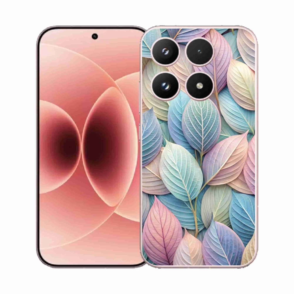 Gél borító mmCase a Xiaomi 17-hez - pasztell levelek