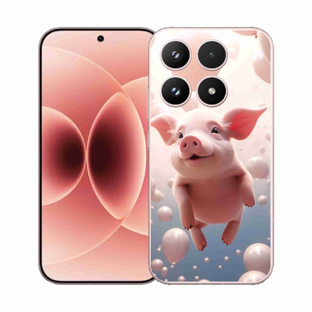 Gél borító mmCase a Xiaomi 17 - malacka lufival