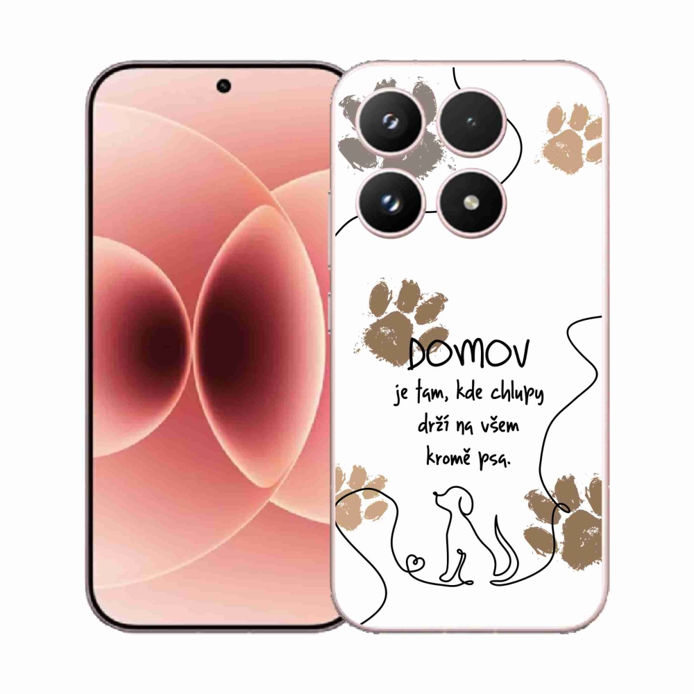 Gél borító mmCase a Xiaomi 17 - kutya motívum fehér háttérrel