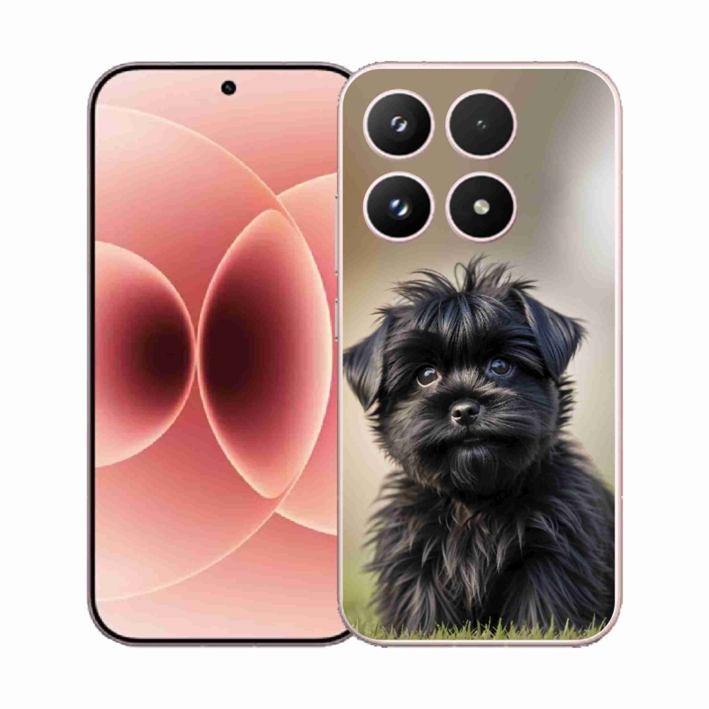 Gél borítás mmCase a Xiaomi 17-hez - aranyos fekete kutya