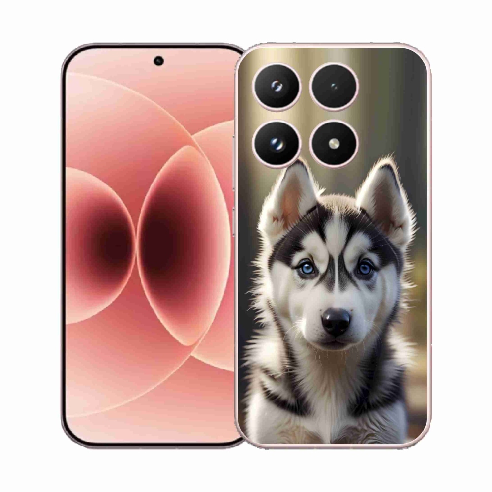 Gél borító mmCase a Xiaomi 17-hez - aranyos szibériai husky
