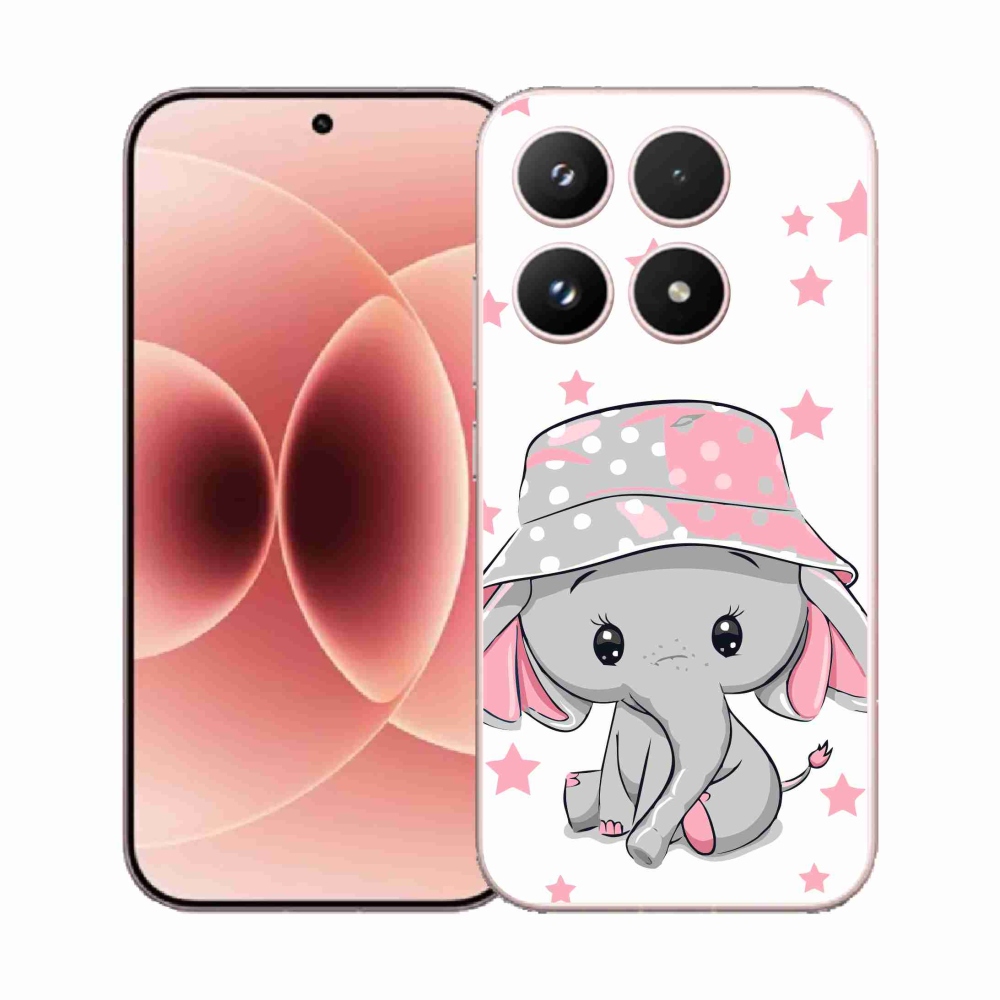 Gél borító mmCase a Xiaomi 17 - rózsaszín elefánthoz