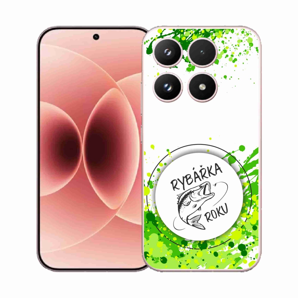 Gél borító mmCase a Xiaomi 17 - halász az év fehér háttérrel