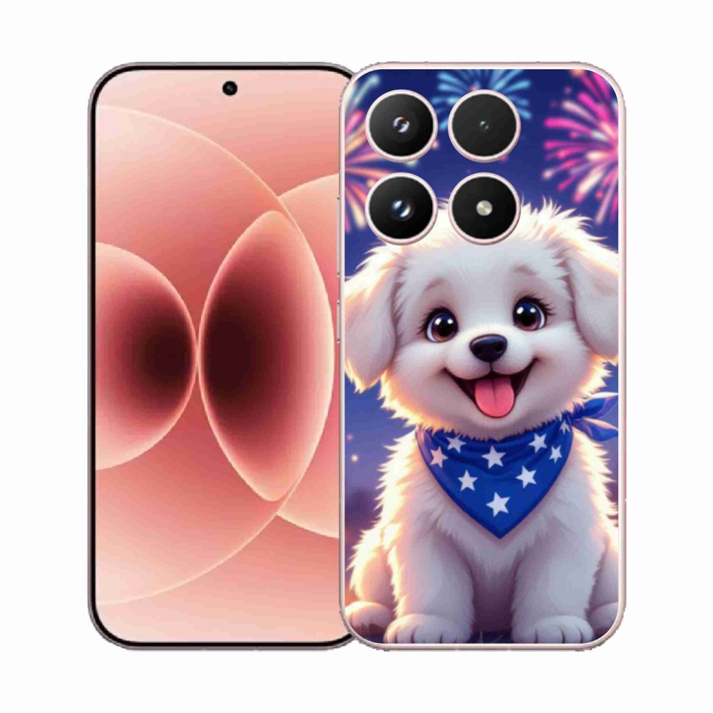 Gél borító mmCase a Xiaomi 17 - ünnepi kiskutya számára