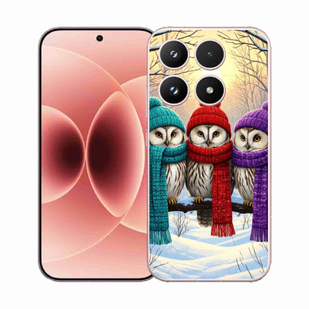 Gél borítás mmCase a Xiaomi 17 - bagoly barátok számára