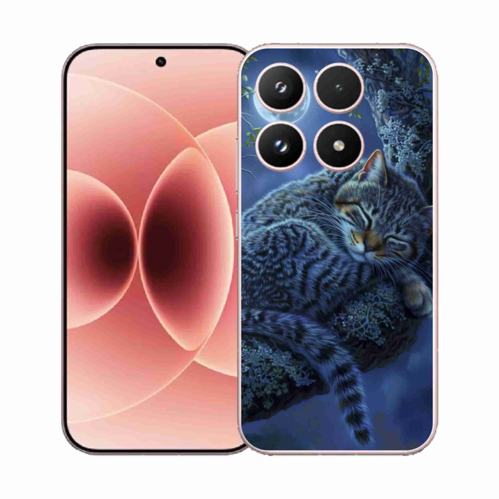 Gél borító mmCase a Xiaomi 17 - alvó macska számára