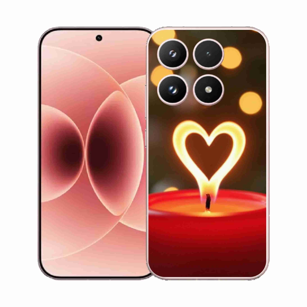 Gél borító mmCase a Xiaomi 17 - láng szíve számára