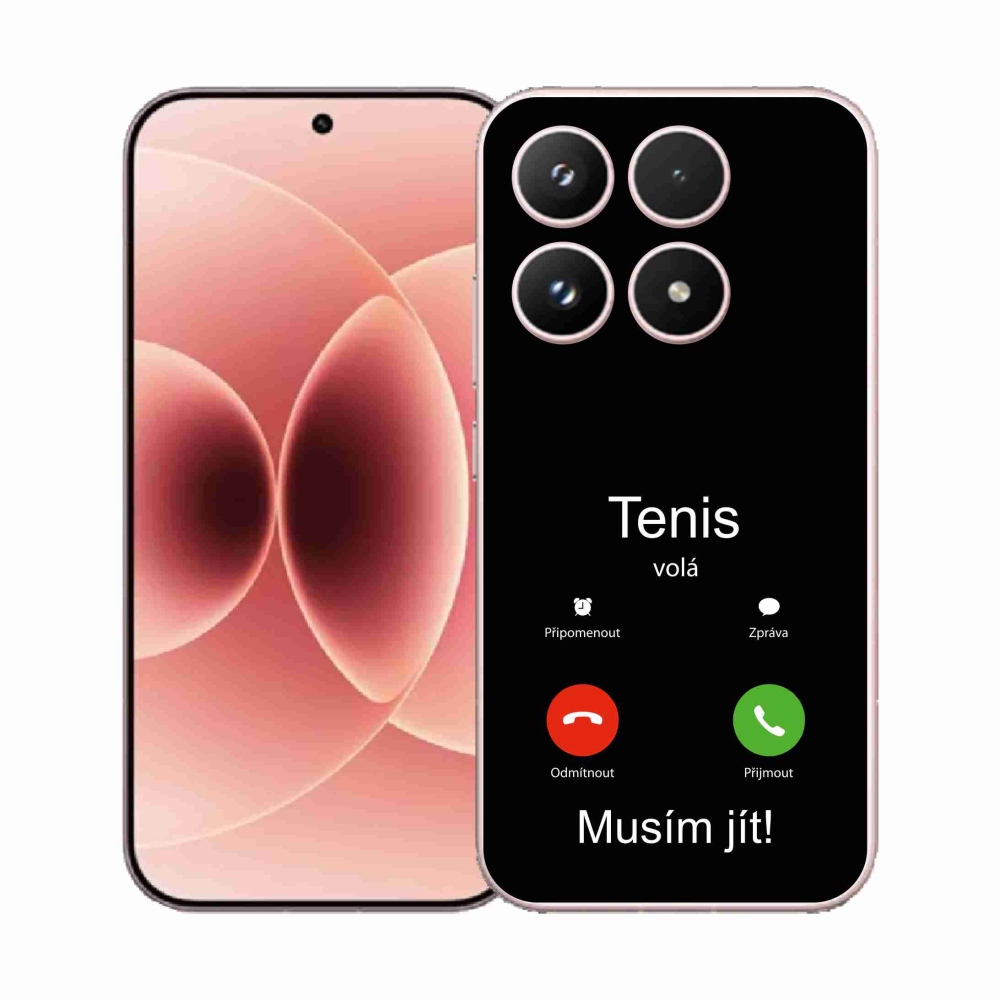 Gél borító mmCase a Xiaomi 17 - tenisz hívások fekete háttérrel