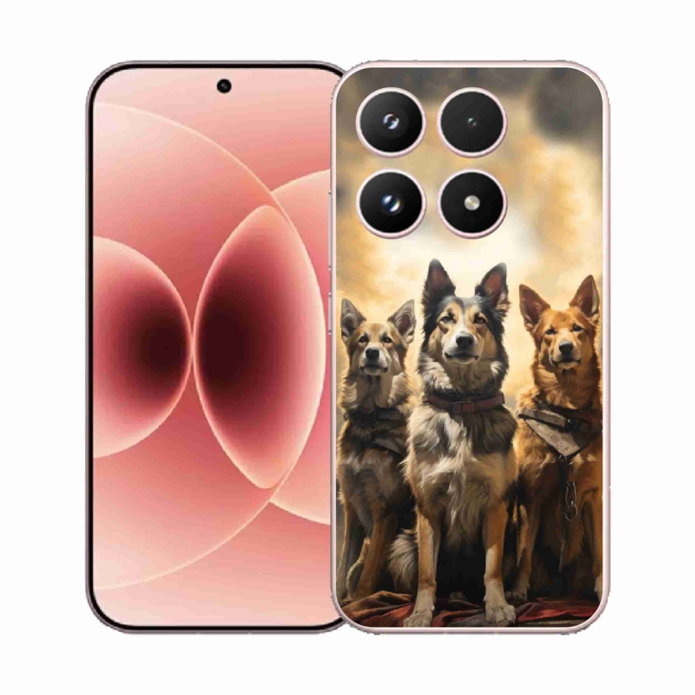 Gél borító mmCase a Xiaomi 17 - három kutya