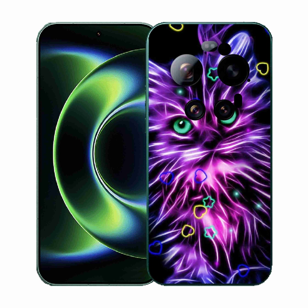 Gél borítás mmCase a Xiaomi 17 Ultra számára - absztrakt macska